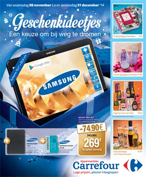 Carrefour folder van 26/11/2014 tot 31/12/2014 - Geschenkideetjes