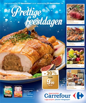 Carrefour folder van 17/12/2014 tot 31/12/2014 - Prettige feestdagen