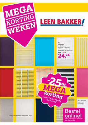Leen Bakker folder van 13/05/2015 tot 26/05/2015 - Mega Korting weken
