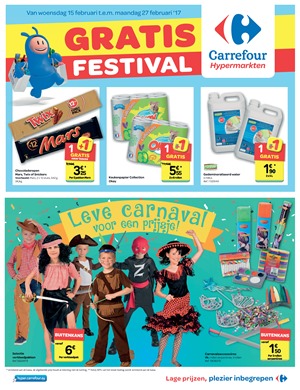 Carrefour folder van 15/02/2017 tot 27/02/2017 - Gratis Festival 