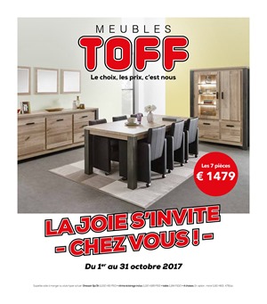 Folder Meubles et cuisines Toff du 01/10/2017 au 31/10/2017 - folder toff