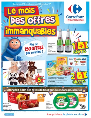 Folder Carrefour du 18/10/2017 au 23/10/2017 - Offre de la semaine