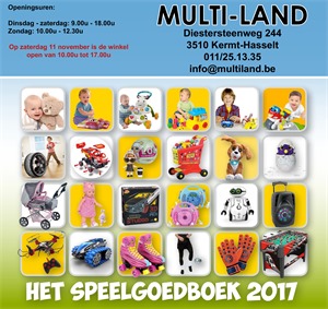 Multiland folder van 06/11/2017 tot 06/12/2017 - HET SPEELGOEDBOEK 2017