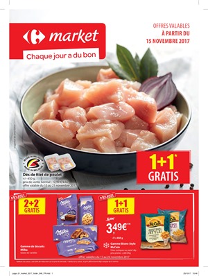 Folder Carrefour Market  du 15/11/2017 au 26/11/2017 - Promo de la semaine