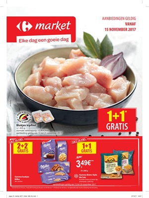Carrefour Market folder van 15/11/2017 tot 26/11/2017 - Promo van de week