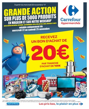 Folder Carrefour du 22/11/2017 au 25/11/2017 - Offre de la semaine