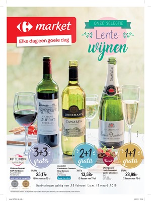 Carrefour Market folder van 28/02/2018 tot 18/03/2018 - Lentewijnen
