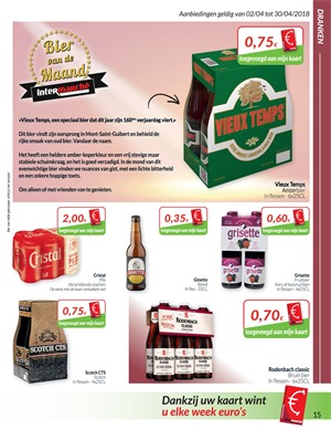 Intermarché folder van 02/04/2018 tot 30/04/2018 - promoties van de maand