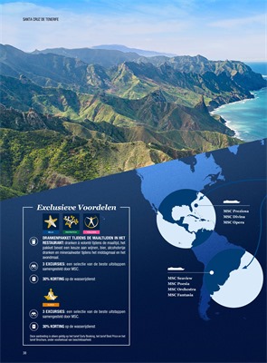 MSC cruises folder van 01/03/2018 tot 30/04/2019 - promoties tot eind april 2019