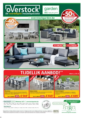 Overstock folder van 23/05/2018 tot 26/06/2018 - maandpromoties