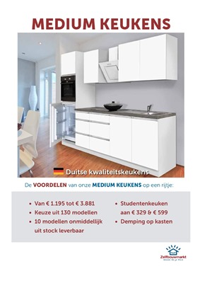 Zelfbouwmarkt folder van 01/01/2018 tot 31/12/2018 - Keukens medium