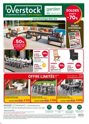 Folder Overstock du 01/07/2018 au 31/07/2018 - Overstock Garden FR