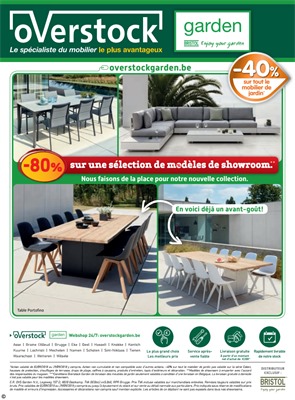 Folder Overstock du 03/09/2018 au 30/09/2018 - Promotions du mois