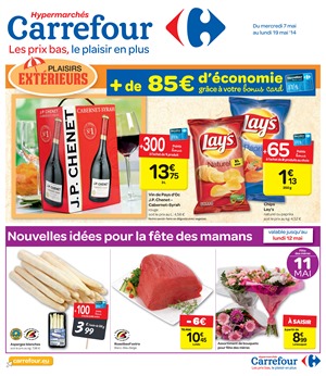 Folder Carrefour du 07/05/2014 au 19/05/2014 - nouvelles idees pour la fete des mamans