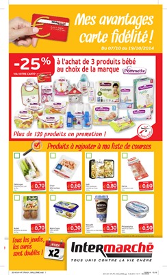 Folder Intermarché du 07/10/2014 au 19/10/2014 - Mes avantages carte fidélité!