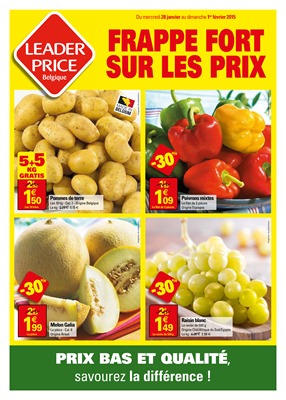 Folder Leader Price du 28/01/2015 au 01/02/2015 - Frappe fort sur les prix