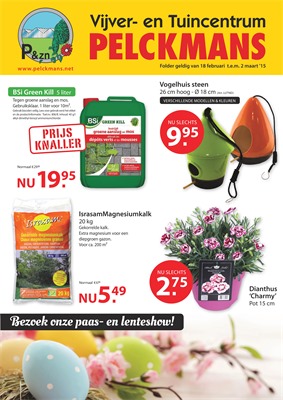 Pelckmans Tuin folder van 18/02/2015 tot 24/02/2015 - pelckmans tuin en vijvercentrum 