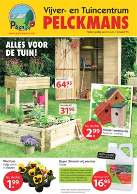 Pelckmans Tuin folder van 04/03/2015 tot 16/03/2015 - Alles voor de tuin