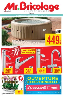 Folder Mr Bricolage du 28/04/2015 au 10/05/2015 - Ouverture exceptionnelle le vendre 1er mai