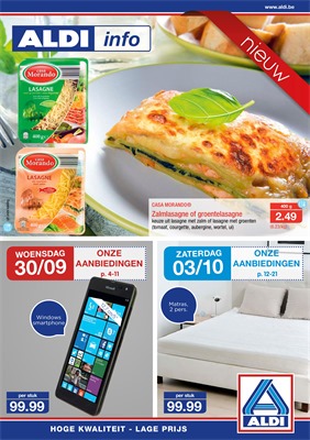 Aldi folder van 30/09/2015 tot 03/10/2015 - Hoge kwaliteit - lage prijs