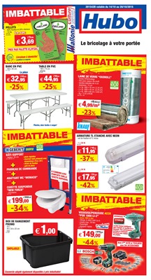 Folder Hubo du 14/10/2015 au 20/10/2015 - Le bricolage à votre portée