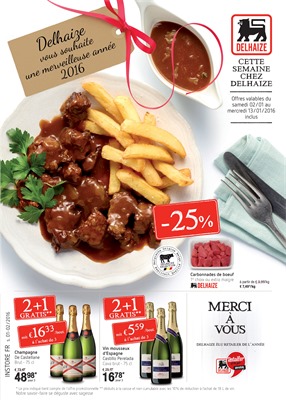 Folder Delhaize du 02/01/2016 au 13/01/2016 - cette semaine chez delhaize