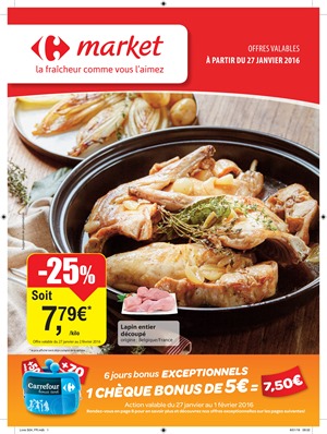 Folder Carrefour Market - la fraicheur comme vous l'aimez