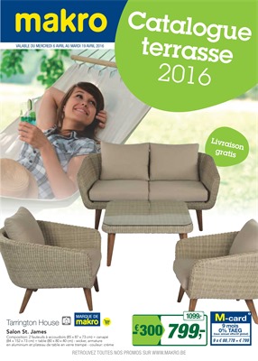 Folder Makro du 06/04/2016 au 19/04/2016 - Catalogue terrasse