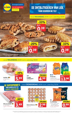 Lidl folder van 25/04/2016 tot 30/04/2016 - De ontbijtkoeken van Lidl voor iedereen die telt