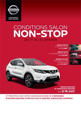 Folder Nissan du 05/01/2017 au 31/01/2017 - CONDITIONS SALON NON-STOP