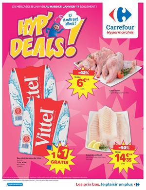 Folder Carrefour du 25/01/2017 au 31/01/2017 - HYP deals chez Carrefour