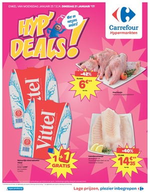 Carrefour folder van 25/01/2017 tot 31/01/2017 - HYP deals bij Carrefour