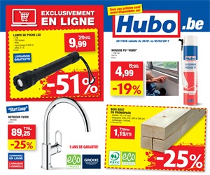 Folder Hubo du 25/01/2017 au 05/02/2017 - Offre de la semaine