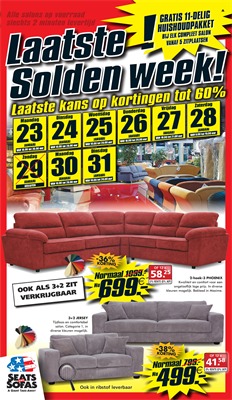 Seats and Sofas folder van 23/01/2017 tot 31/01/2017 - Weekaanbiedingen