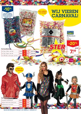 Makro folder van 08/02/2017 tot 21/02/2017 - Carnaval 