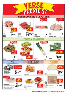 Carrefour Market folder van 22/02/2017 tot 28/02/2017 - Verse Promo's 