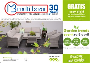 Multi Bazar folder van 19/03/2017 tot 31/08/2017 - Garden trends 