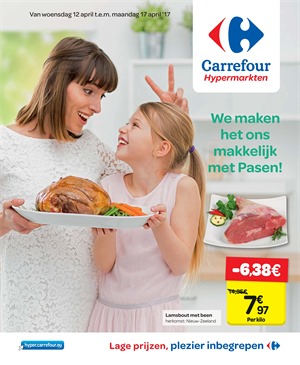 Carrefour folder van 12/04/2017 tot 17/04/2017 - Weekaanbiedingen