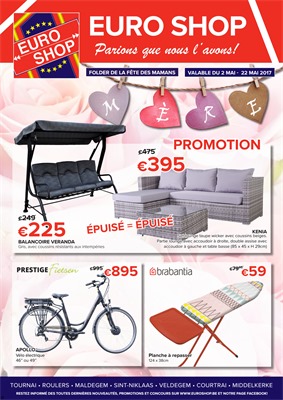Folder Euro Shop du 02/05/2017 au 22/05/2017 - Folder de la fête des mamans 