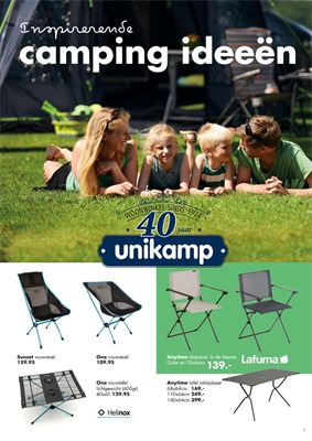Unikamp folder van 01/05/2017 tot 31/08/2017 - camping 2017