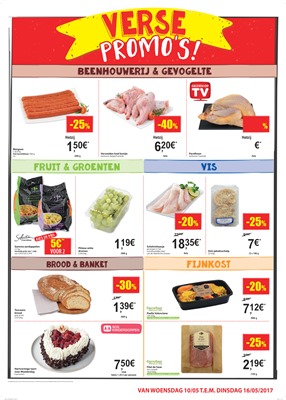 Carrefour Market folder van 10/05/2017 tot 16/05/2017 - Weekaanbiedingen
