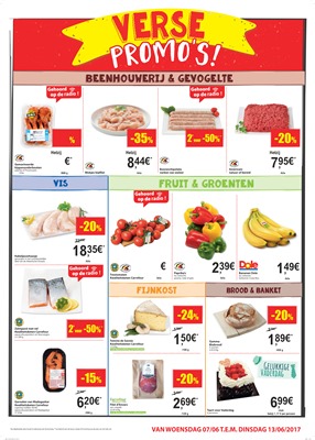 Carrefour Market folder van 07/06/2017 tot 13/06/2017 - Verse Promo's 