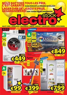 Folder ElectroStock du 01/07/2017 au 31/07/2017 - Dépliant soldes