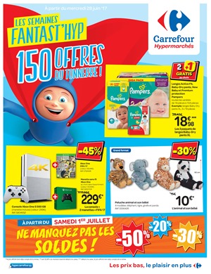 Folder Carrefour du 28/06/2017 au 03/07/2017 - Offre de la semaine