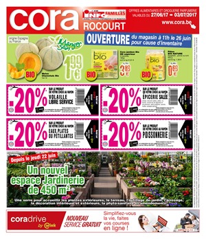 Folder Cora du 27/06/2017 au 03/07/2017 - Cora Rocourt