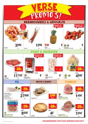 Carrefour Market folder van 19/07/2017 tot 25/07/2017 - Verse Promo's 