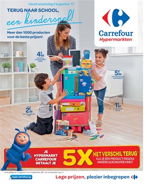 Carrefour folder van 02/08/2017 tot 02/09/2017 - Terug naar school