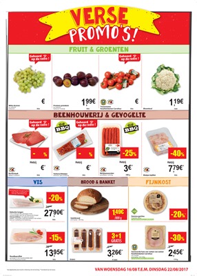 Carrefour Market folder van 16/08/2017 tot 22/08/2017 - Verse promo's 
