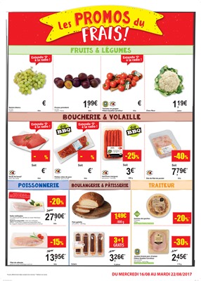 Folder Carrefour Market  du 16/08/2017 au 22/08/2017 - Offre de la semaine