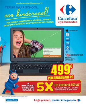Carrefour folder van 23/08/2017 tot 04/09/2017 - Terug naar school